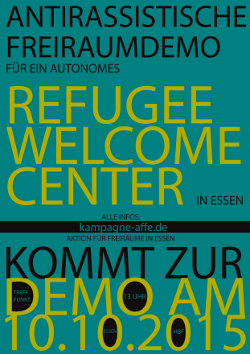 Antira-Freiraumdemo am 10.10. in Essen